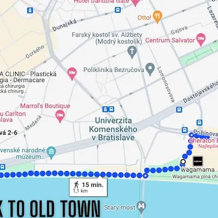 Apartmán Eurovea 2bedroom By Danube Free Parking